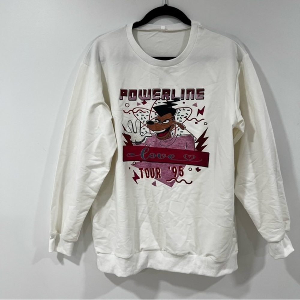 Powerline Tour '95 Cream Crewneck Sweater